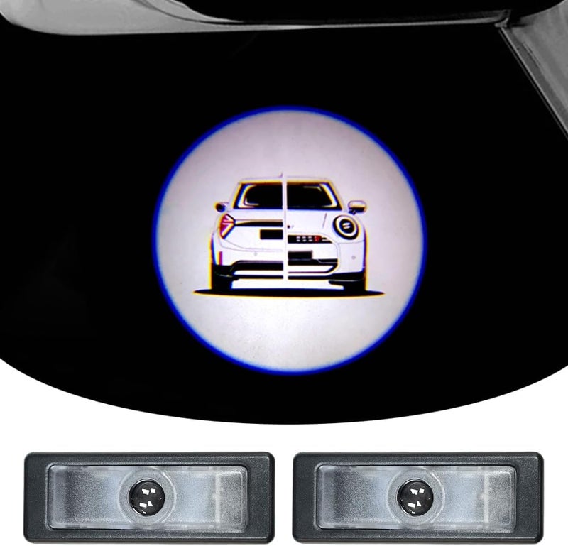 akarin 2Pcs Door Lights Logo for Mi ni r55 r56 r57 r58 r59 r60 r51 f54 f56 f55 f57 f60 f65 u25 Puddle Lights Car Door Logo Lights Projector Courtesy LED Ghost Shadow Lamps Accessories (f65) - Image 1
